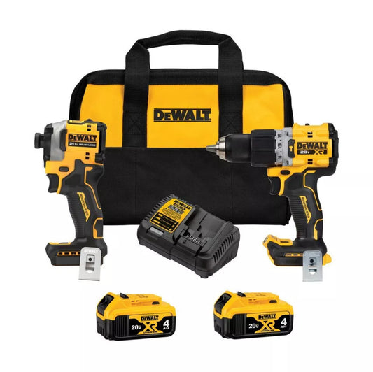 DeWALT DCK2050M2 20V MAX XR Cordless Hammer Drill / Impact Driver Combo Kit